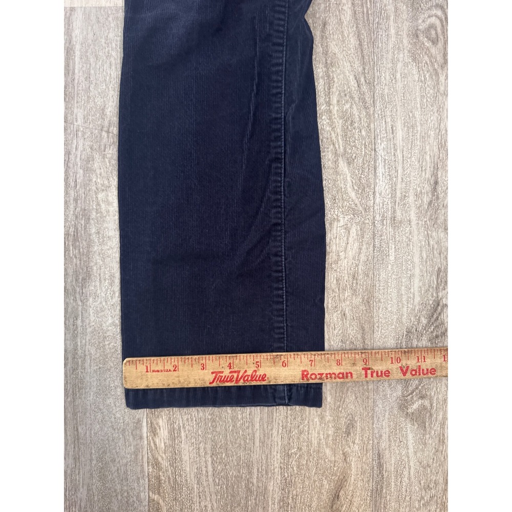 J.Crew Matchstick Corduroy Pants Womens 31R Navy Blue Slim Straight Stretch Mid - Picture 8 of 9